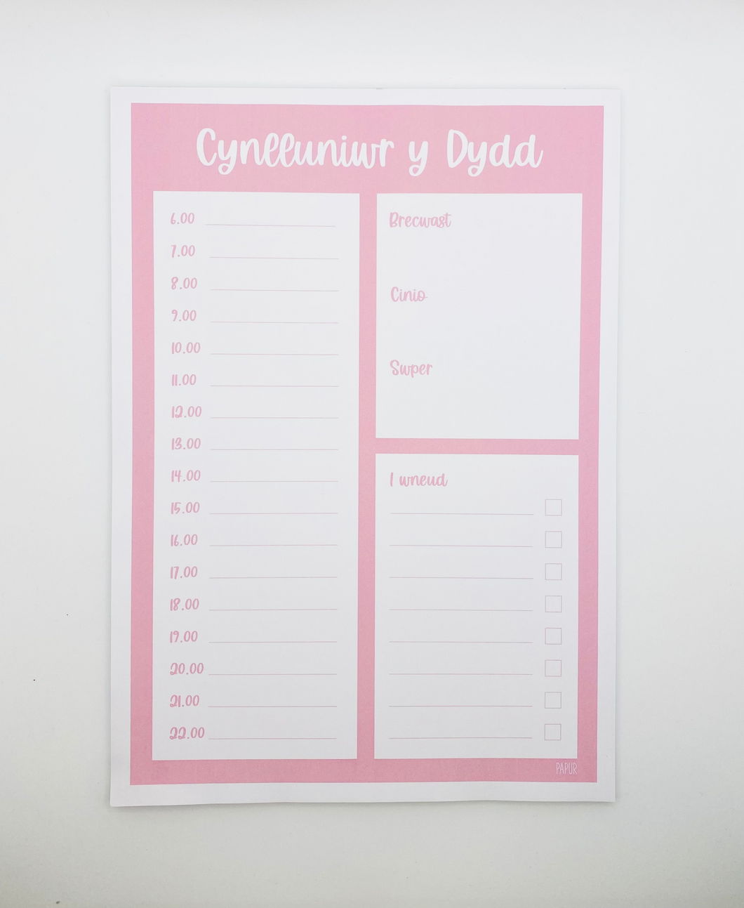 Daily Planner (Pink)